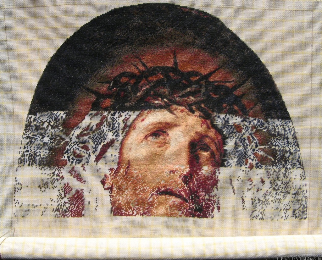 Jesus crowned with thorns - sewing period