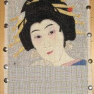 Portrait of an actress in Kabuki Theater – sewing period