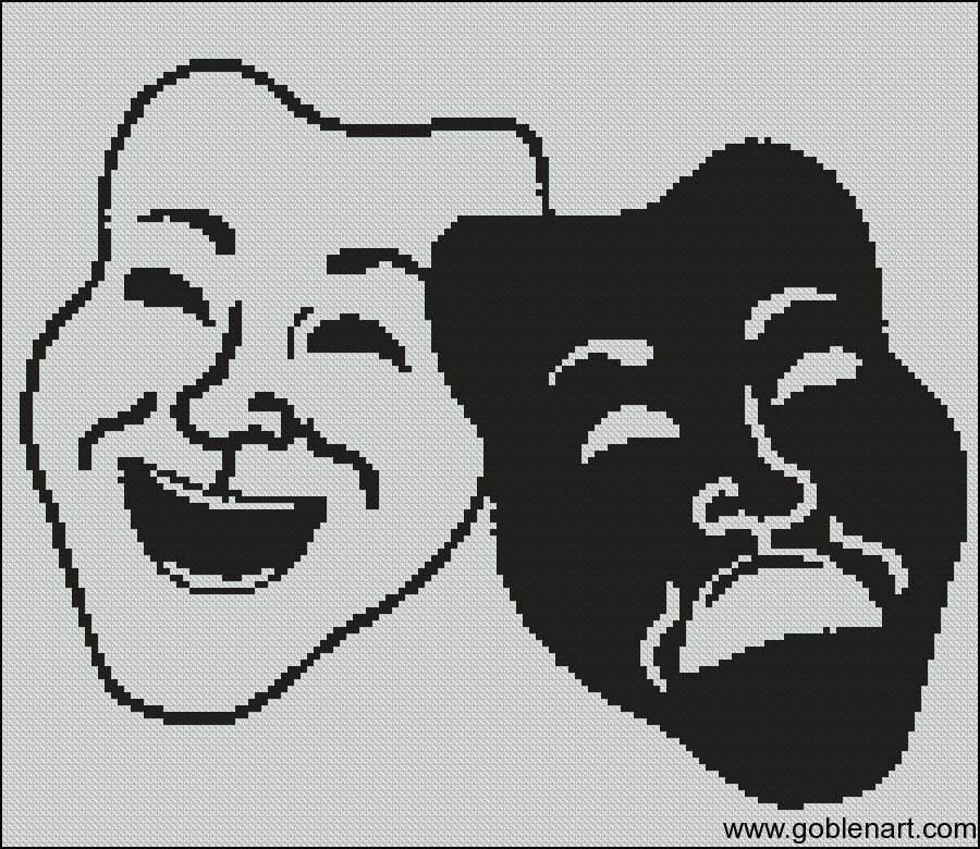 black and white masks