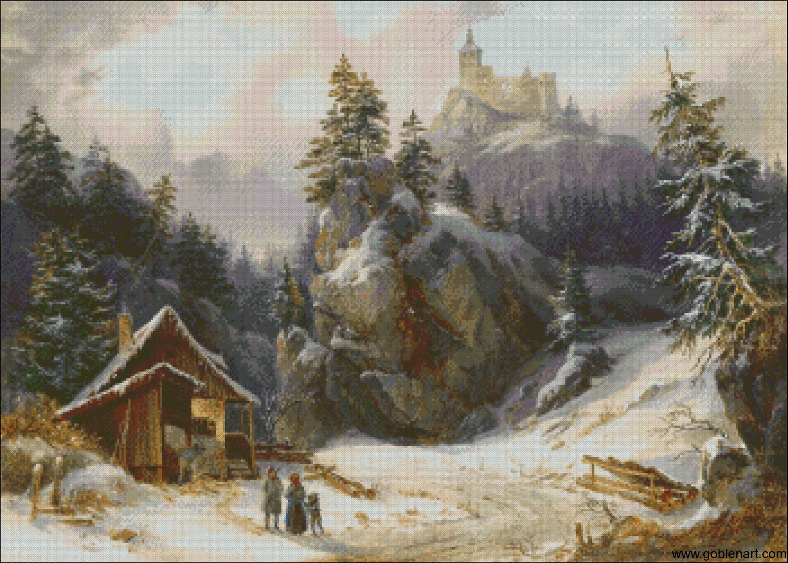 Winter landscape- Joseph Altenkopf