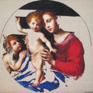 Virgin and Child with the Infant Saint John the Baptist – sewing period