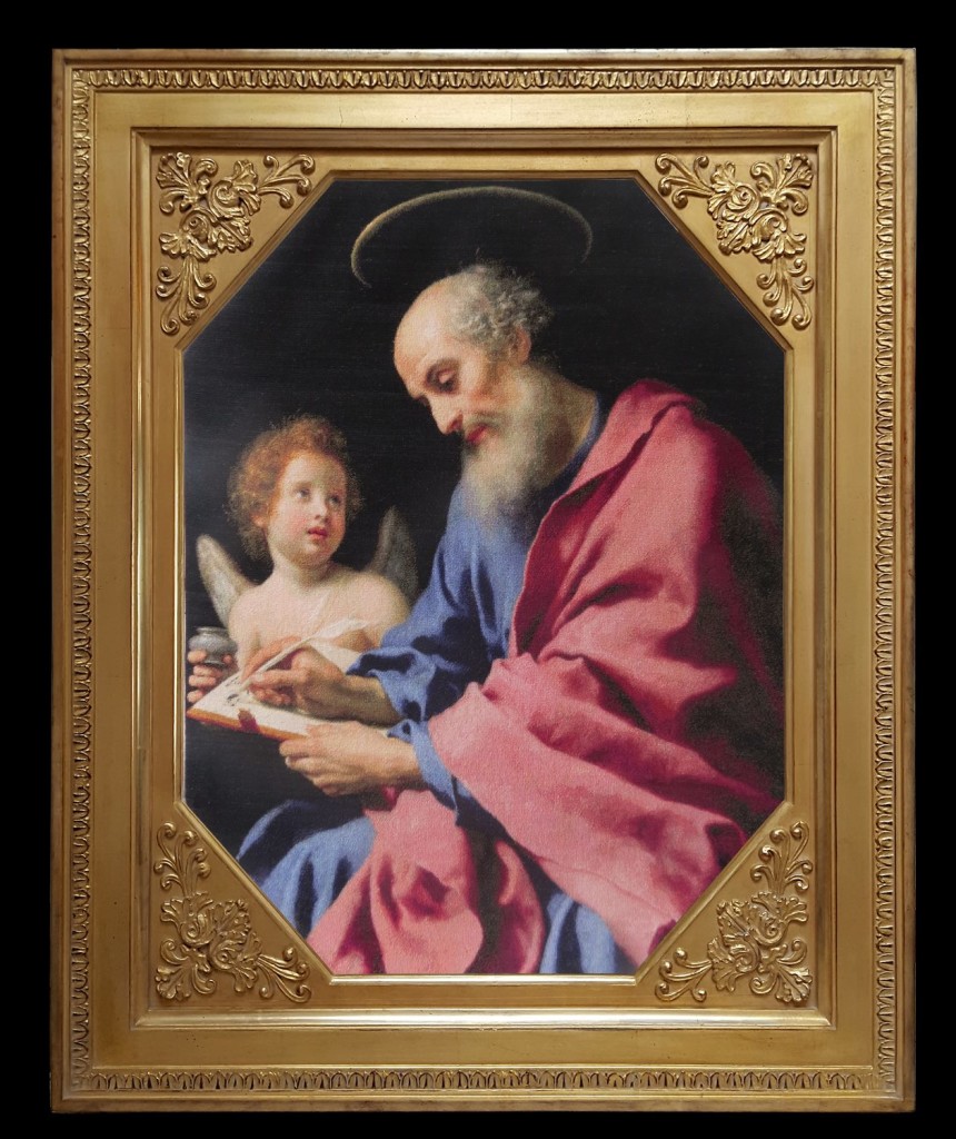 Carlo Dolci - St. Matthew Writing His Gospel - sewing period
