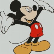 Micky Mouse – begginer – free patterns, free charts / diagrame gratuite, scheme goblen gratis, modele goblenuri gratis